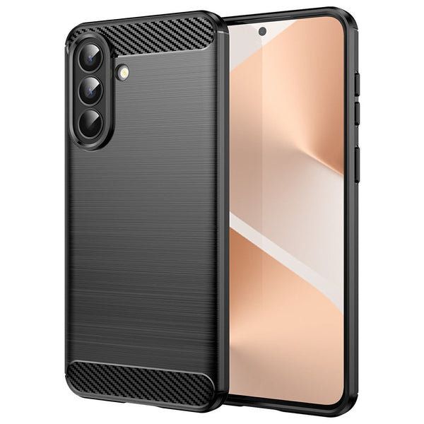 Techsuit Samsung Galaxy A57 5G - Θήκη Σιλικόνης TPU - Carbon Silicone - Black