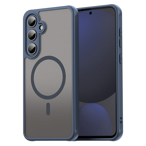 Techsuit Samsung Galaxy S24 FE - Σκληρή Θήκη με Πλαίσιο Σιλικόνης και MagSafe - HaloFrost II MagSafe - Navy Blue