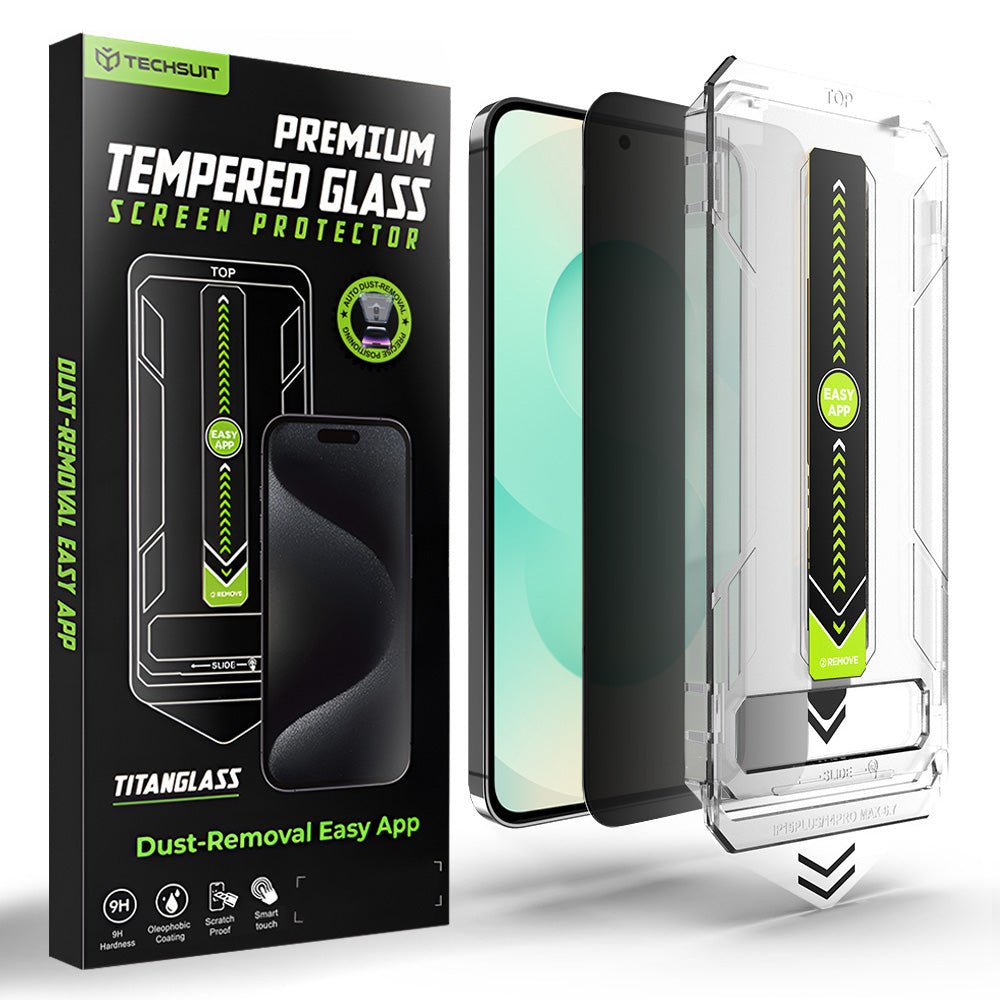 Techsuit Samsung Galaxy S24 Plus / S25 Plus - Αντιχαρακτικό Γυαλί Οθόνης - TitanGlass CrystalHD - Privacy