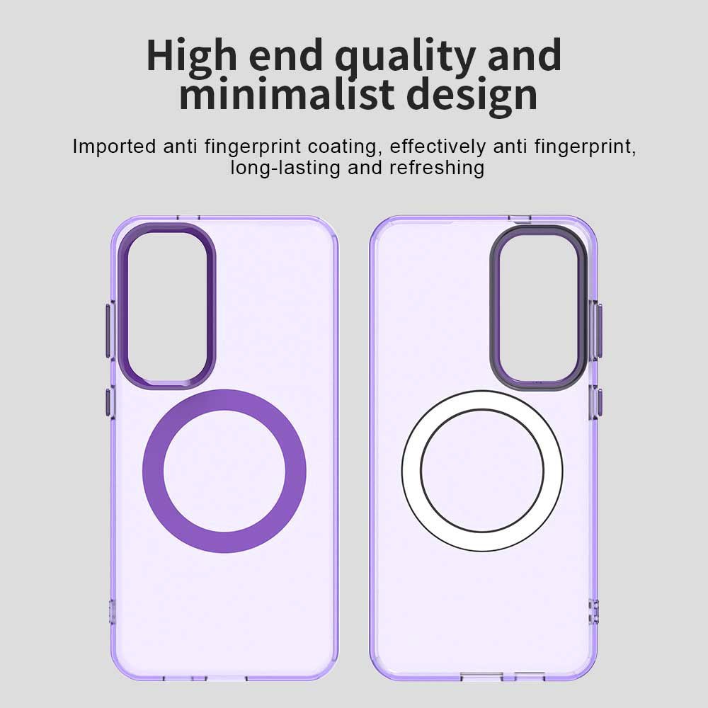 Techsuit Samsung Galaxy S24 Plus / S25 Plus - Σκληρή Θήκη με Πλαίσιο Σιλικόνης και MagSafe - CandyCase MagSafe - Purple