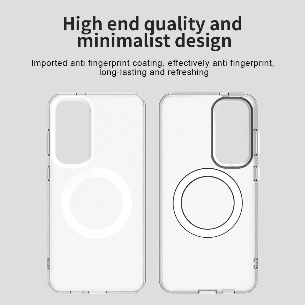 Techsuit Samsung Galaxy S24 Plus / S25 Plus - Σκληρή Θήκη με Πλαίσιο Σιλικόνης και MagSafe - CandyCase MagSafe - White