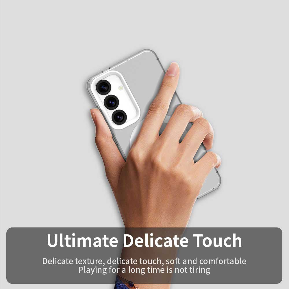 Techsuit Samsung Galaxy S24 Plus / S25 Plus - Σκληρή Θήκη με Πλαίσιο Σιλικόνης και MagSafe - CandyCase MagSafe - White