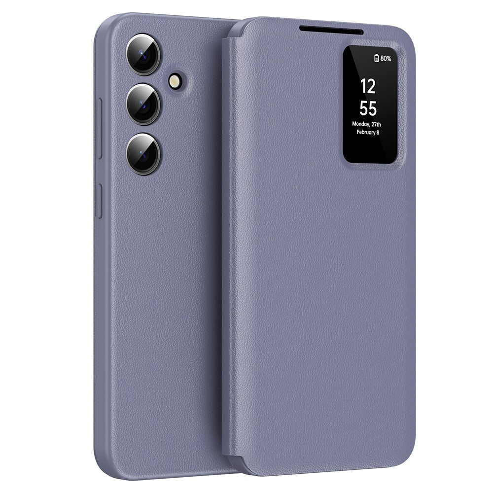 Techsuit Samsung Galaxy S24 Plus - Θήκη Βιβλίο με Θέση για 1 Κάρτα - SmartView Series - Purple