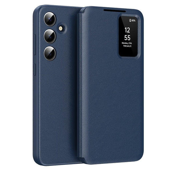 Techsuit Samsung Galaxy S24 - Θήκη Βιβλίο με Θέση για 1 Κάρτα - SmartView Series - Blue