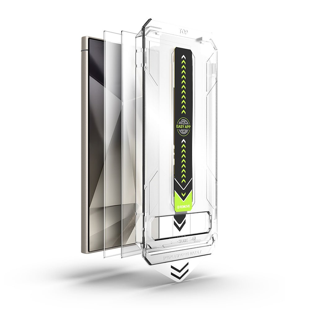 Techsuit Samsung Galaxy S24 Ultra - Σετ με 2 Αντιχαρακτικά Γυαλιά Οθόνης - TitanGlass CrystalHD - Clear