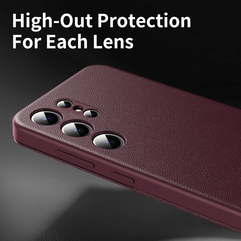 Techsuit Samsung Galaxy S24 Ultra - Θήκη Βιβλίο με Θέση για 1 Κάρτα - SmartView Series - Red