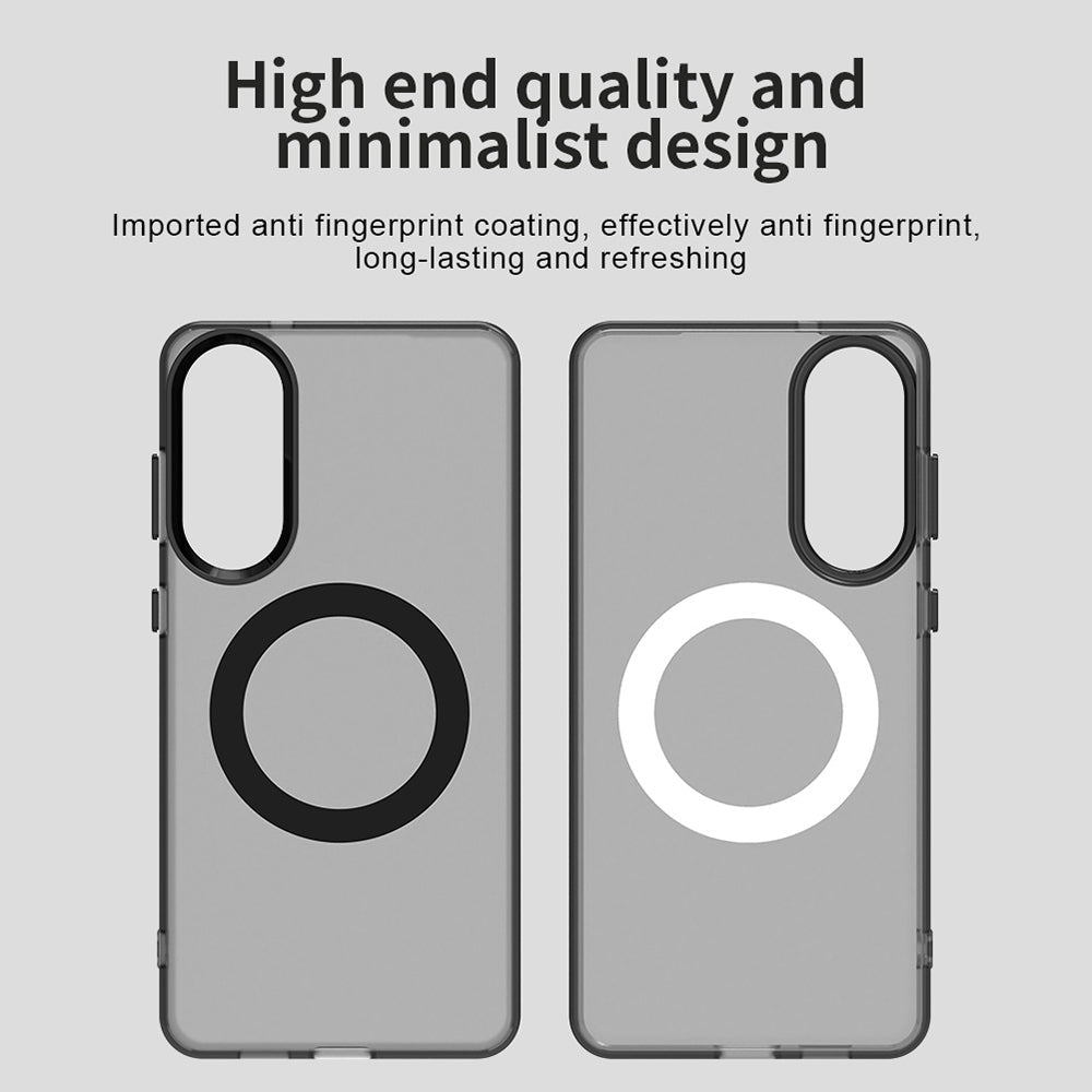 Techsuit Samsung Galaxy S25 Edge - Σκληρή Θήκη με Πλαίσιο Σιλικόνης και MagSafe - CandyCase MagSafe - Black
