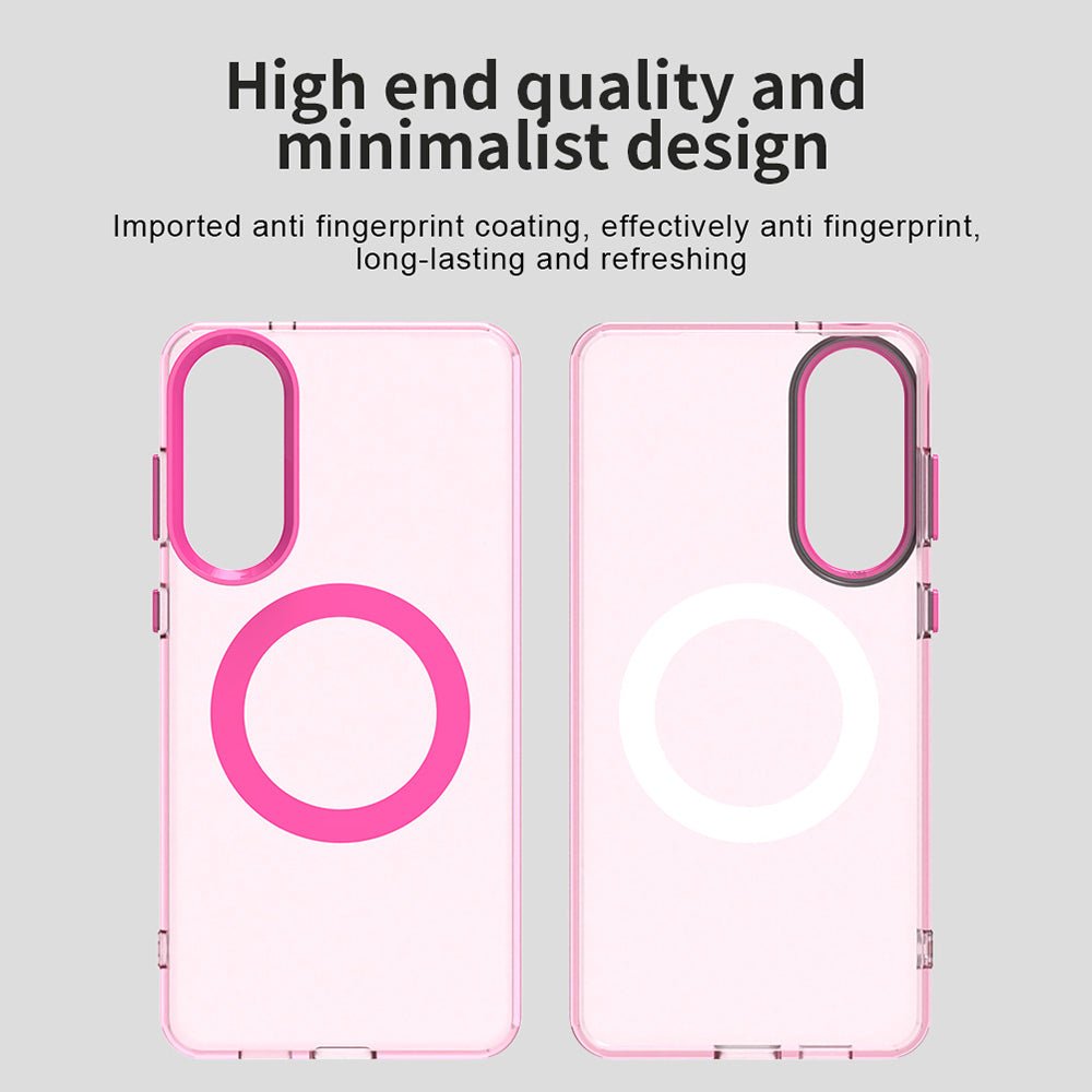 Techsuit Samsung Galaxy S25 Edge - Σκληρή Θήκη με Πλαίσιο Σιλικόνης και MagSafe - CandyCase MagSafe - Pink