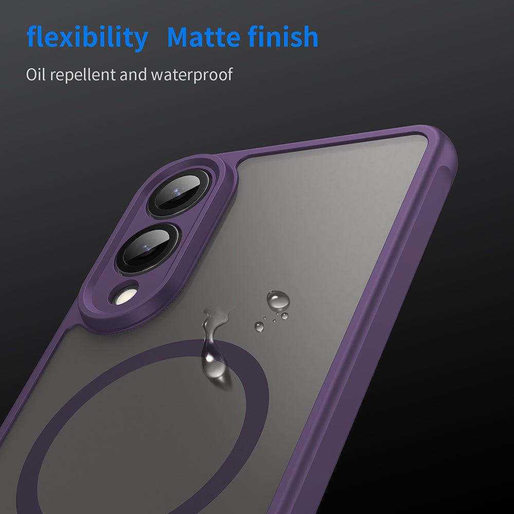 Techsuit Samsung Galaxy S25 Edge - Σκληρή Θήκη με Πλαίσιο Σιλικόνης και MagSafe - HaloFrost II MagSafe - Purple