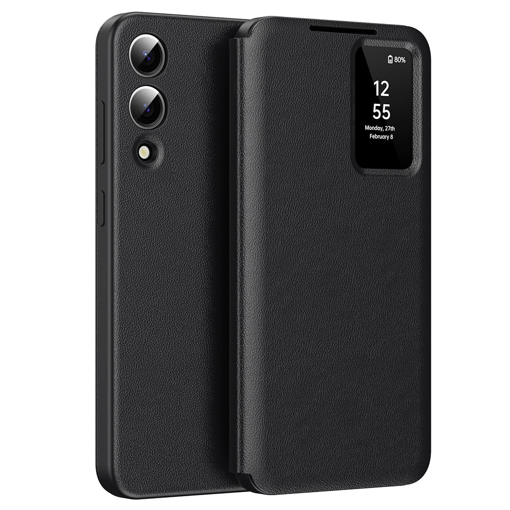 Techsuit Samsung Galaxy S25 Edge - Θήκη Βιβλίο με Θέση για 1 Κάρτα - SmartView Series - Black