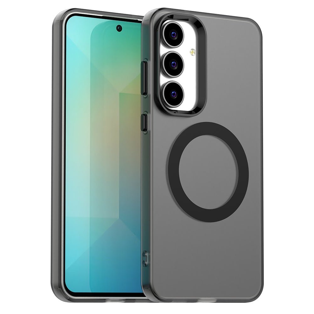 Techsuit Samsung Galaxy S25 FE - Σκληρή Θήκη με Πλαίσιο Σιλικόνης και MagSafe - CandyCase MagSafe - Black