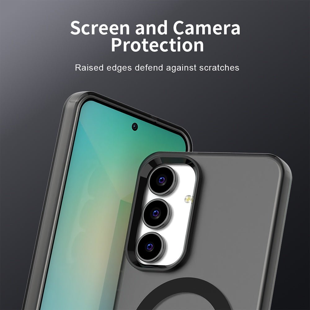 Techsuit Samsung Galaxy S25 FE - Σκληρή Θήκη με Πλαίσιο Σιλικόνης και MagSafe - CandyCase MagSafe - Black