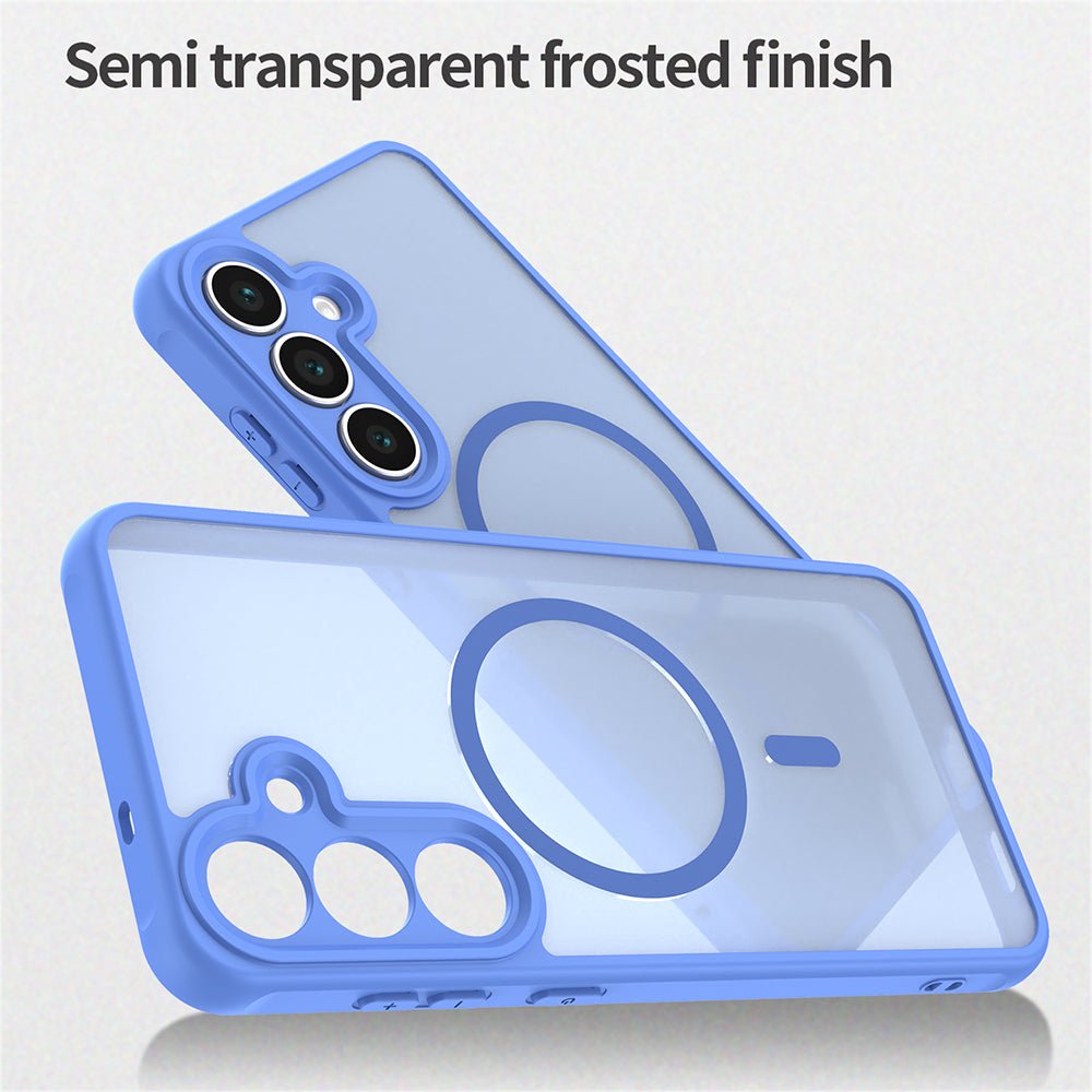 Techsuit Samsung Galaxy S25 FE - Σκληρή Θήκη με Πλαίσιο Σιλικόνης και MagSafe - HaloFrost II MagSafe - Sky Blue