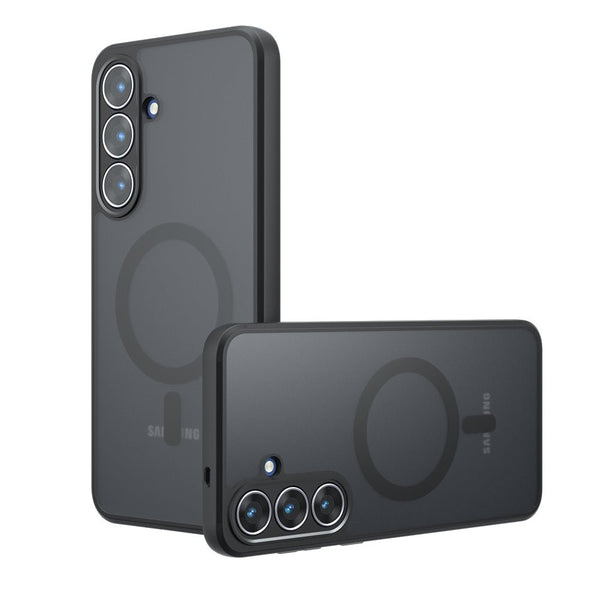 Techsuit Samsung Galaxy S25 FE - Σκληρή Θήκη με Πλαίσιο Σιλικόνης και MagSafe - PureFrost MagSafe - Frosted Black
