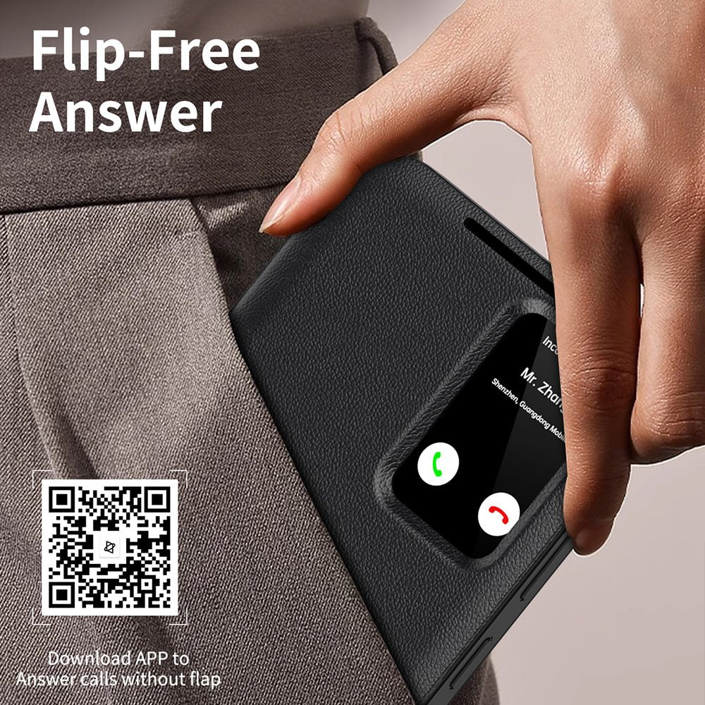 Techsuit Samsung Galaxy S25 FE - Θήκη Βιβλίο με Θέση για 1 Κάρτα - SmartView Series - Black