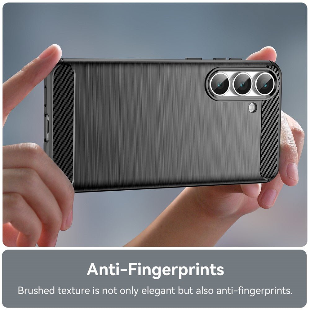 Techsuit Samsung Galaxy S25 FE - Θήκη Σιλικόνης TPU - Carbon Silicone - Black