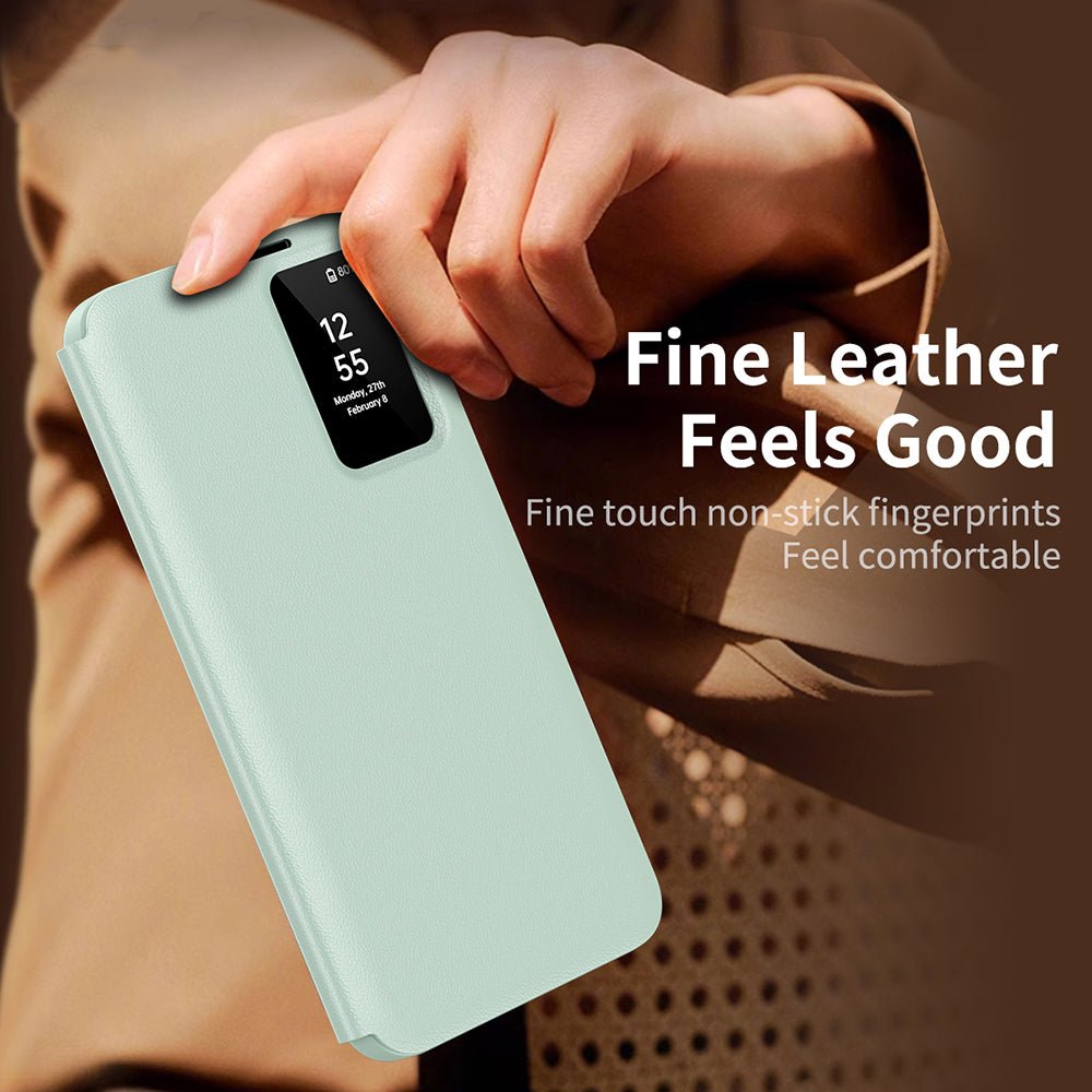 Techsuit Samsung Galaxy S25 Plus - Θήκη Βιβλίο με Θέση για 1 Κάρτα - SmartView Series - Green