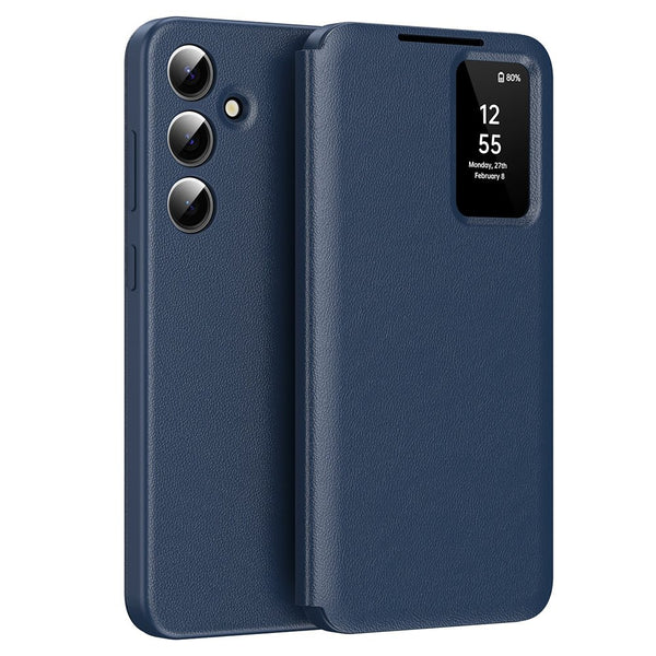 Techsuit Samsung Galaxy S25 - Θήκη Βιβλίο με Θέση για 1 Κάρτα - SmartView Series - Blue