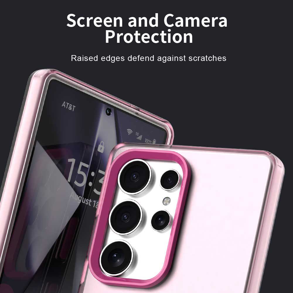 Techsuit Samsung Galaxy S25 Ultra - Σκληρή Θήκη με Πλαίσιο Σιλικόνης και MagSafe - CandyCase MagSafe - Pink