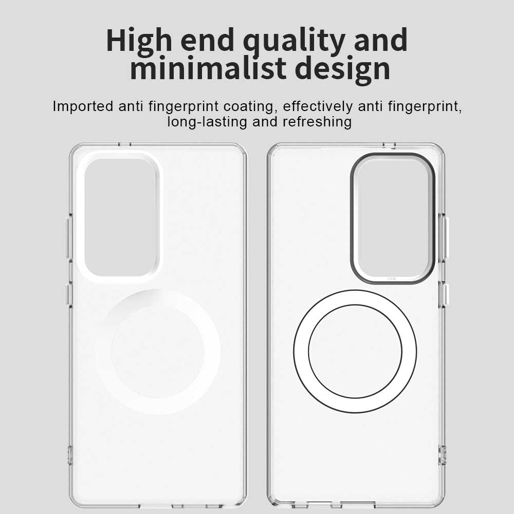Techsuit Samsung Galaxy S25 Ultra - Σκληρή Θήκη με Πλαίσιο Σιλικόνης και MagSafe - CandyCase MagSafe - White