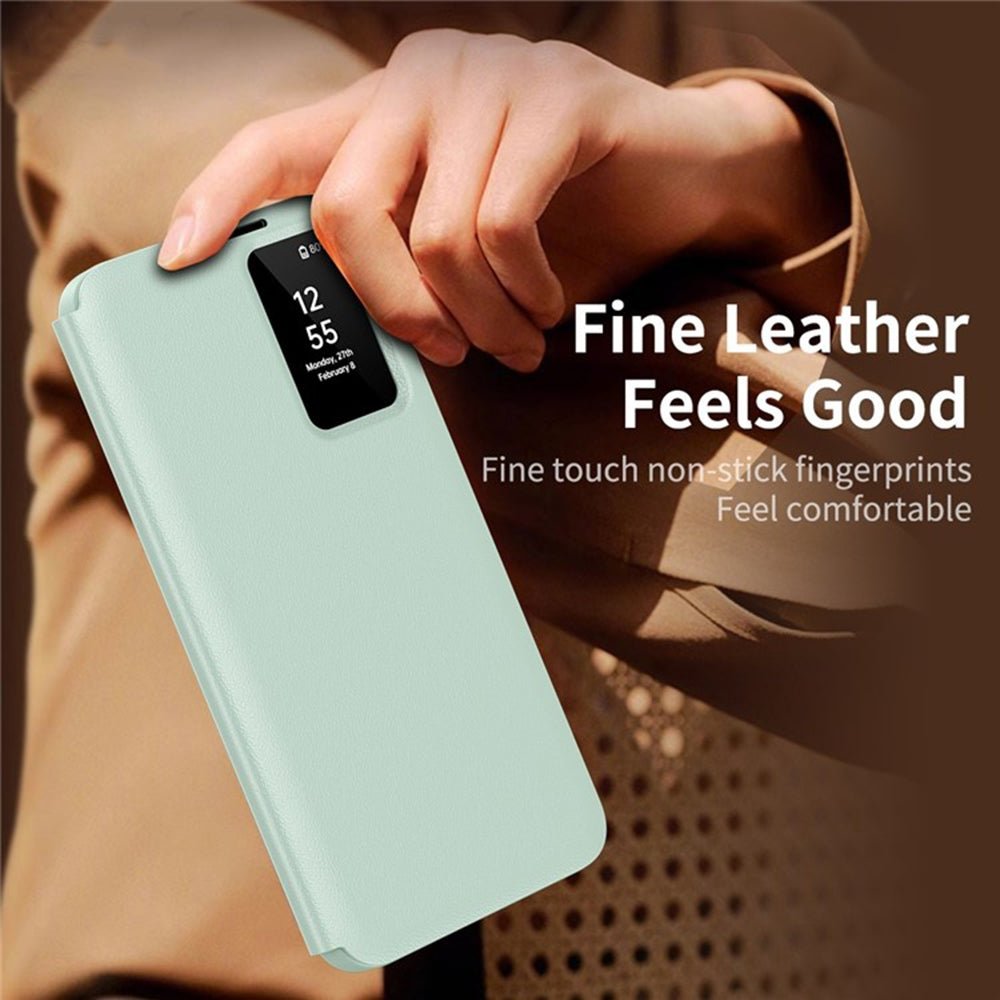 Techsuit Samsung Galaxy S25 Ultra - Θήκη Βιβλίο με Θέση για 1 Κάρτα - SmartView Series - Green