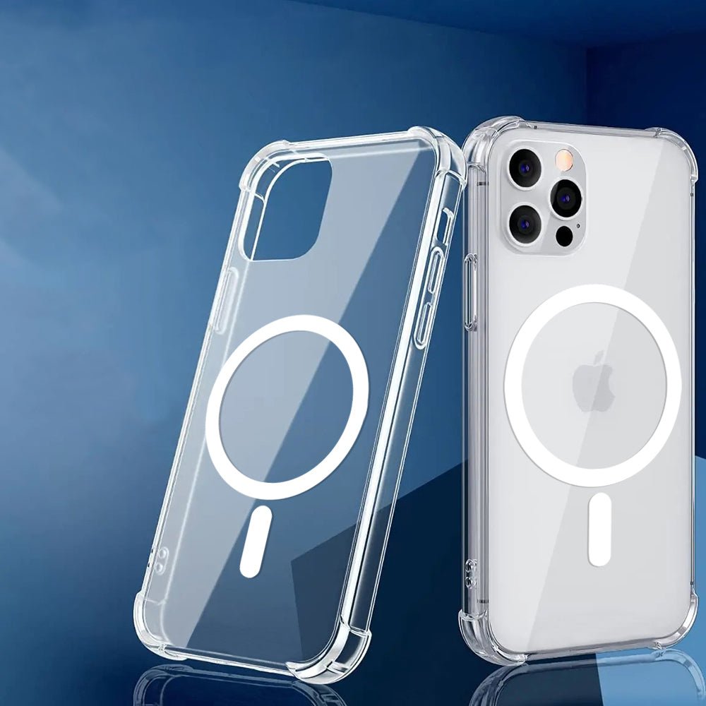 Techsuit Samsung Galaxy S25 Ultra - Θήκη Σιλικόνης με Ενισχυμένες Γωνίες και MagSafe - Shockproof Clear Silicone MagSafe - Clear