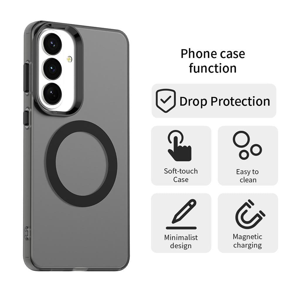 Techsuit Samsung Galaxy S26 Plus - Σκληρή Θήκη με Πλαίσιο Σιλικόνης και MagSafe - CandyCase MagSafe - Black