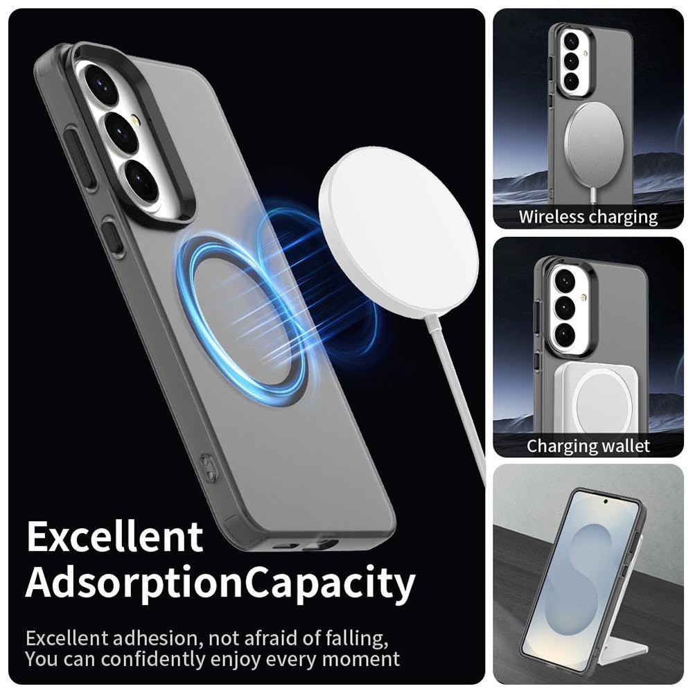 Techsuit Samsung Galaxy S26 Plus - Σκληρή Θήκη με Πλαίσιο Σιλικόνης και MagSafe - CandyCase MagSafe - Black