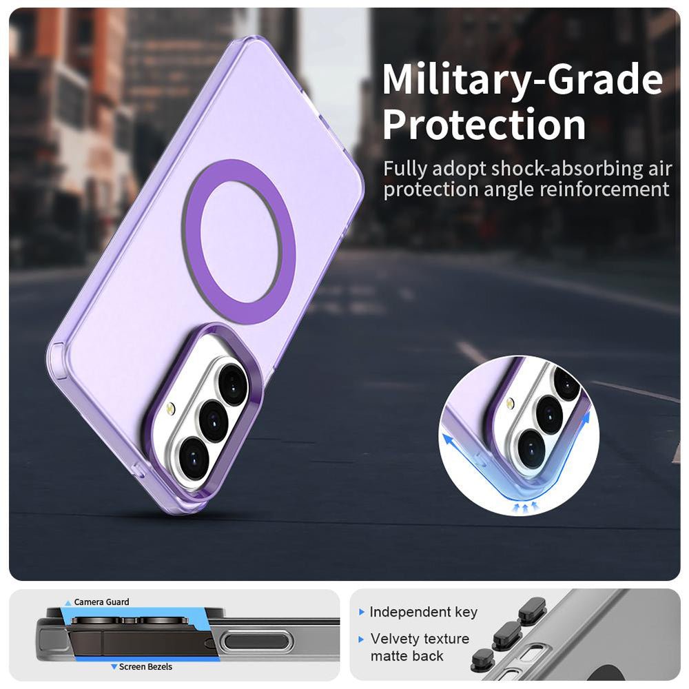 Techsuit Samsung Galaxy S26 Plus - Σκληρή Θήκη με Πλαίσιο Σιλικόνης και MagSafe - CandyCase MagSafe - Purple