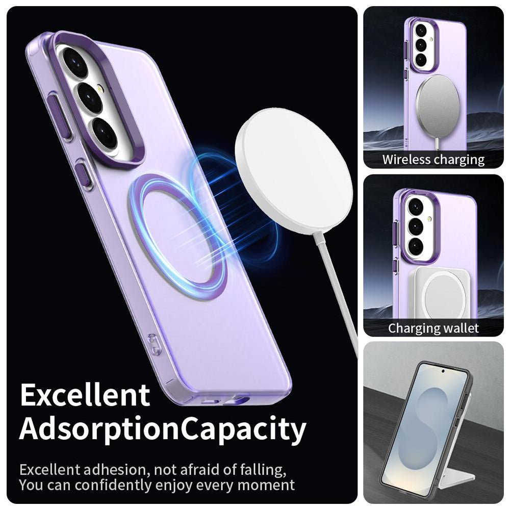 Techsuit Samsung Galaxy S26 Plus - Σκληρή Θήκη με Πλαίσιο Σιλικόνης και MagSafe - CandyCase MagSafe - Purple