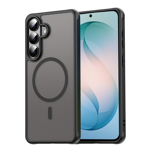 Techsuit Samsung Galaxy S26 Plus - Σκληρή Θήκη με Πλαίσιο Σιλικόνης και MagSafe - HaloFrost II MagSafe - Black