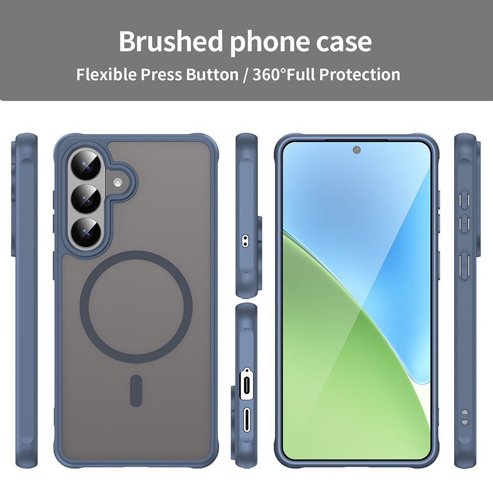 Techsuit Samsung Galaxy S26 Plus - Σκληρή Θήκη με Πλαίσιο Σιλικόνης και MagSafe - HaloFrost II MagSafe - Navy Blue