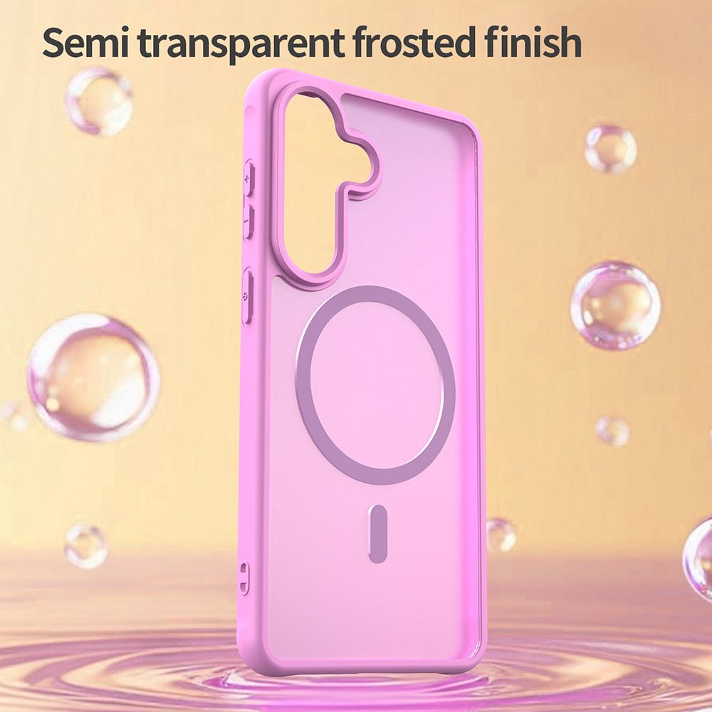 Techsuit Samsung Galaxy S26 Plus - Σκληρή Θήκη με Πλαίσιο Σιλικόνης και MagSafe - HaloFrost II MagSafe - Pink