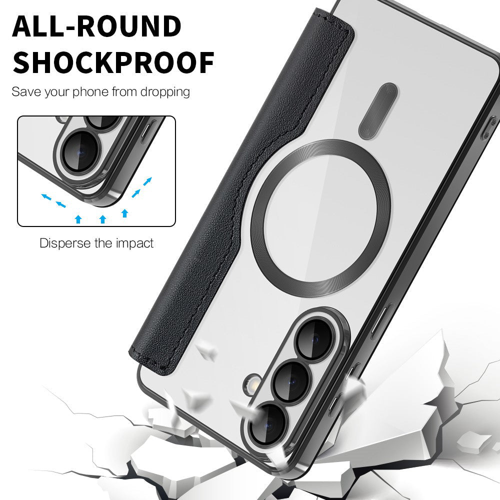 Techsuit Samsung Galaxy S26 Plus - Θήκη Βιβλίο με MagSafe με Υποδοχές Καρτών και RFID Προστασία - SmartMag Book Case - Black
