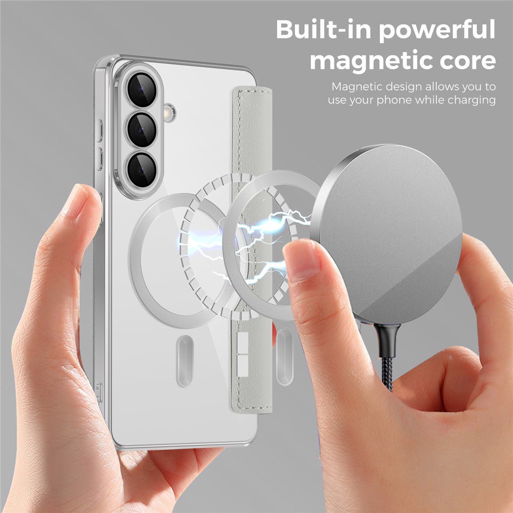 Techsuit Samsung Galaxy S26 Plus - Θήκη Βιβλίο με MagSafe με Υποδοχές Καρτών και RFID Προστασία - SmartMag Book Case - Grey