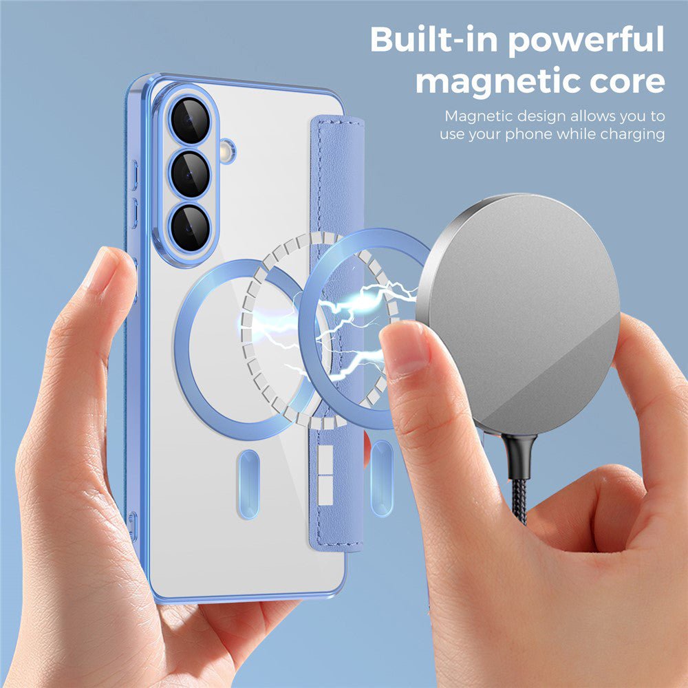 Techsuit Samsung Galaxy S26 Plus - Θήκη Βιβλίο με MagSafe με Υποδοχές Καρτών και RFID Προστασία - SmartMag Book Case - Light Blue