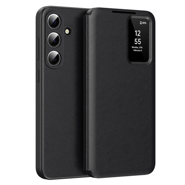 Techsuit Samsung Galaxy S26 Plus - Θήκη Βιβλίο με Θέση για 1 Κάρτα - SmartView Series - Black