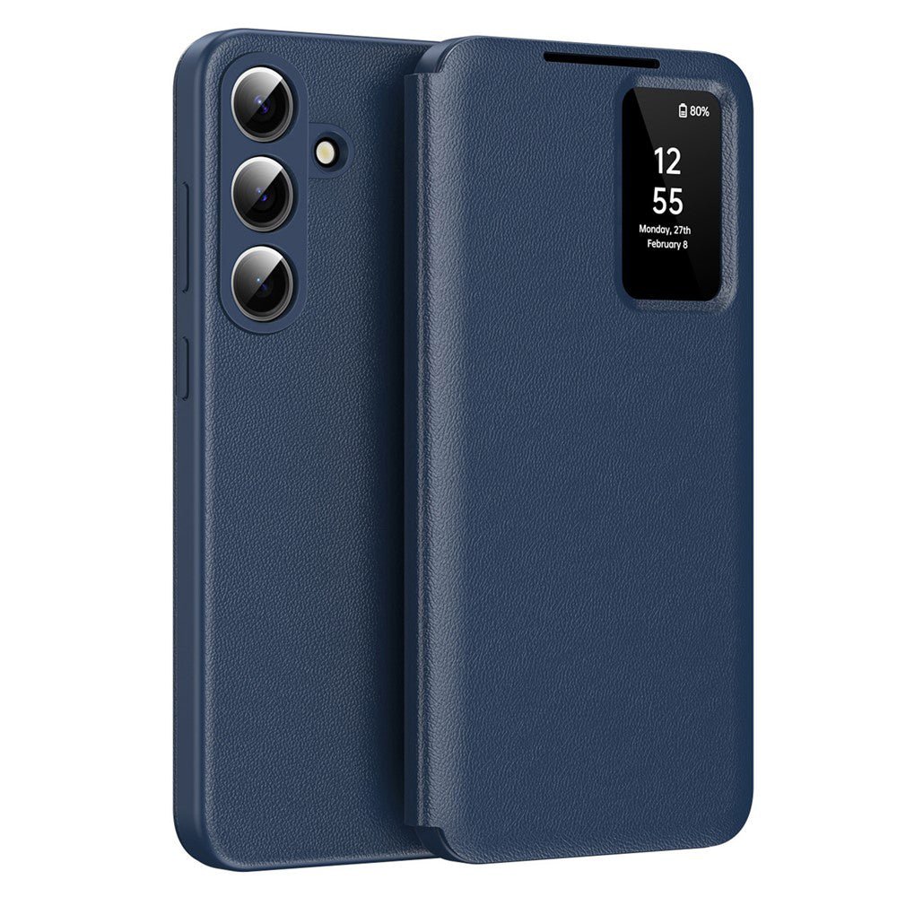 Techsuit Samsung Galaxy S26 Plus - Θήκη Βιβλίο με Θέση για 1 Κάρτα - SmartView Series - Blue