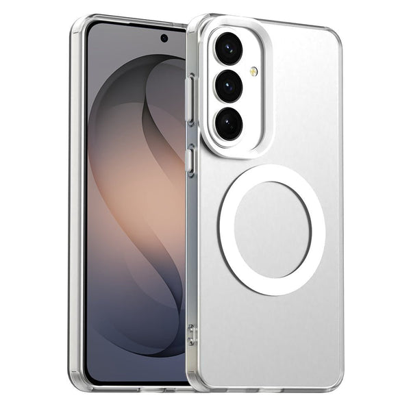 Techsuit Samsung Galaxy S26 - Σκληρή Θήκη με Πλαίσιο Σιλικόνης και MagSafe - CandyCase MagSafe - White