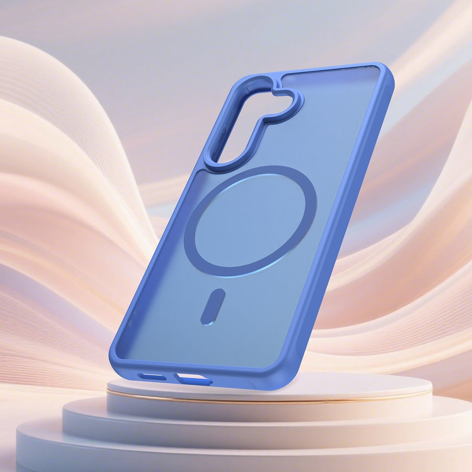 Techsuit Samsung Galaxy S26 - Σκληρή Θήκη με Πλαίσιο Σιλικόνης και MagSafe - HaloFrost II MagSafe - Sky Blue