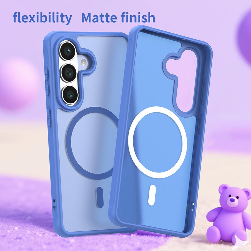 Techsuit Samsung Galaxy S26 - Σκληρή Θήκη με Πλαίσιο Σιλικόνης και MagSafe - HaloFrost II MagSafe - Sky Blue