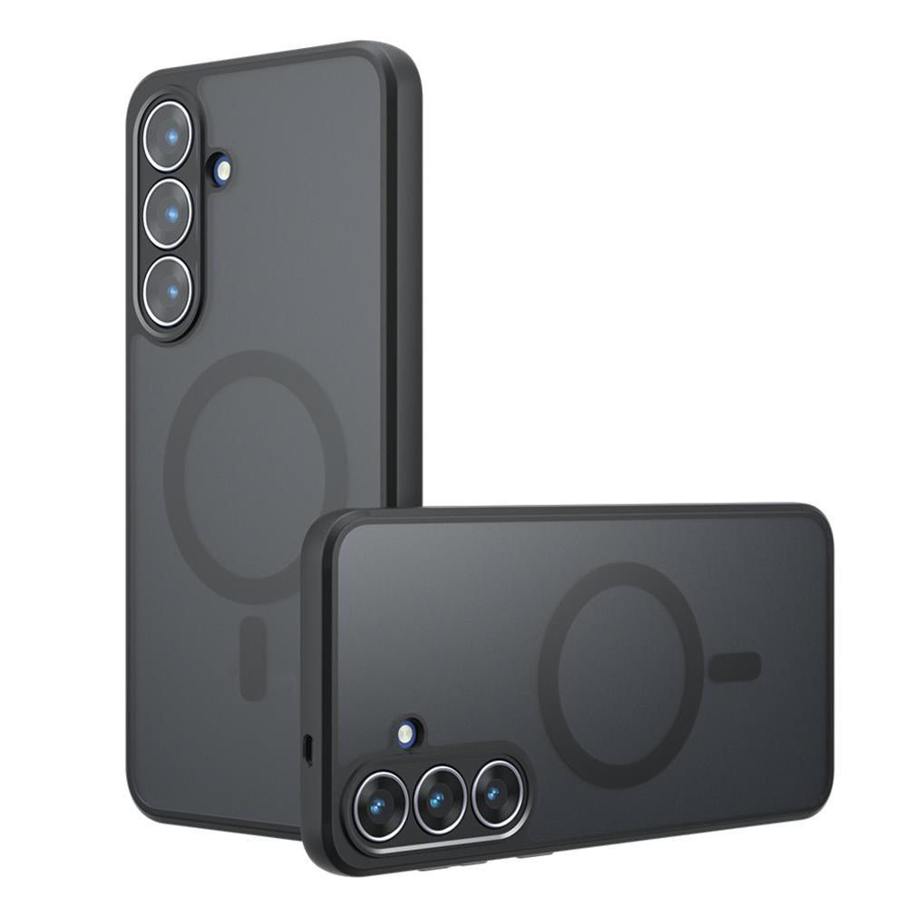 Techsuit Samsung Galaxy S26 - Σκληρή Θήκη με Πλαίσιο Σιλικόνης και MagSafe - PureFrost MagSafe - Frosted Black