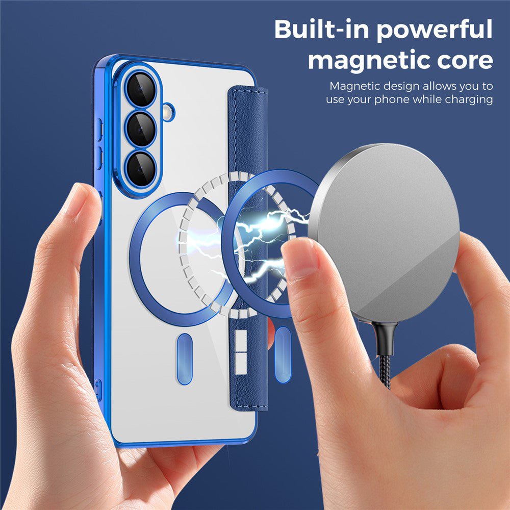 Techsuit Samsung Galaxy S26 - Θήκη Βιβλίο με MagSafe με Υποδοχές Καρτών και RFID Προστασία - SmartMag Book Case - Blue