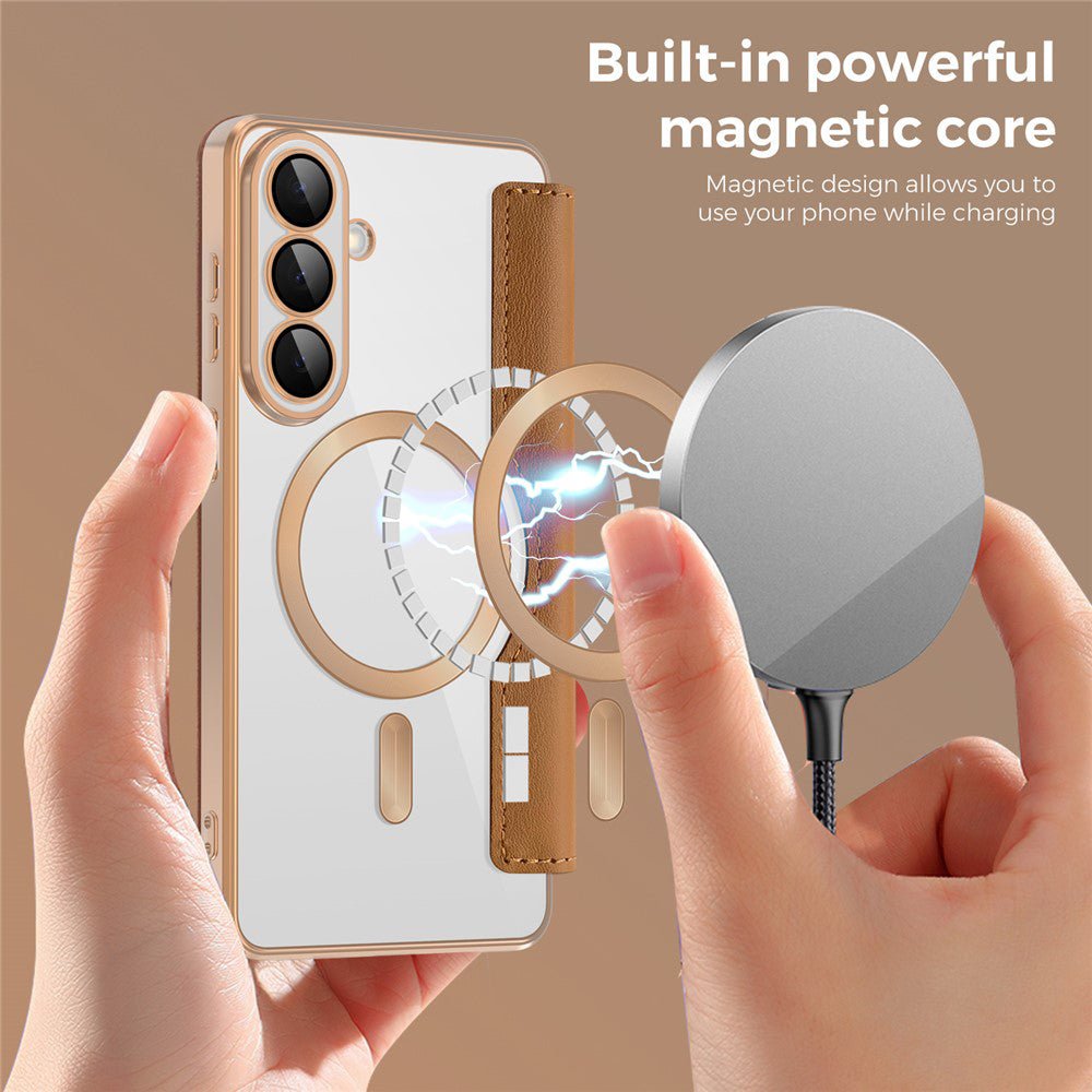Techsuit Samsung Galaxy S26 - Θήκη Βιβλίο με MagSafe με Υποδοχές Καρτών και RFID Προστασία - SmartMag Book Case - Brown