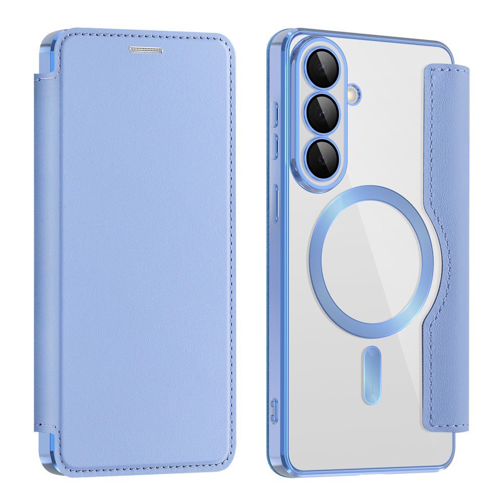 Techsuit Samsung Galaxy S26 - Θήκη Βιβλίο με MagSafe με Υποδοχές Καρτών και RFID Προστασία - SmartMag Book Case - Light Blue