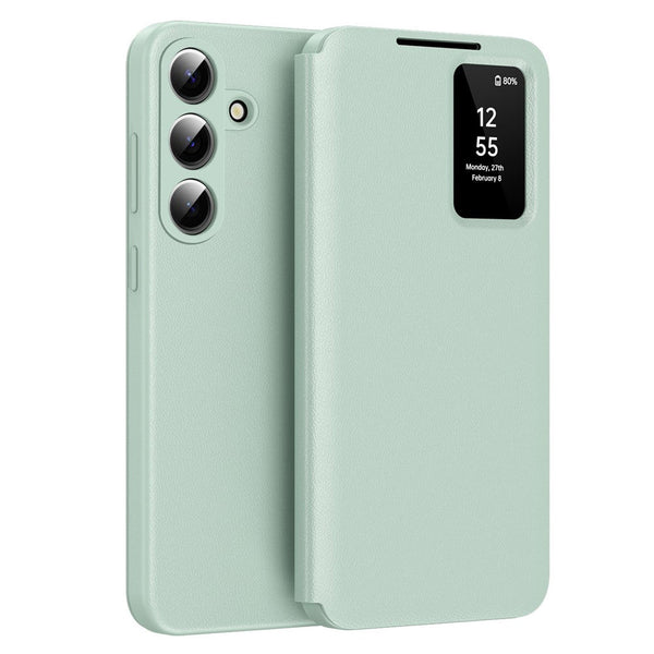 Techsuit Samsung Galaxy S26 - Θήκη Βιβλίο με Θέση για 1 Κάρτα - SmartView Series - Green