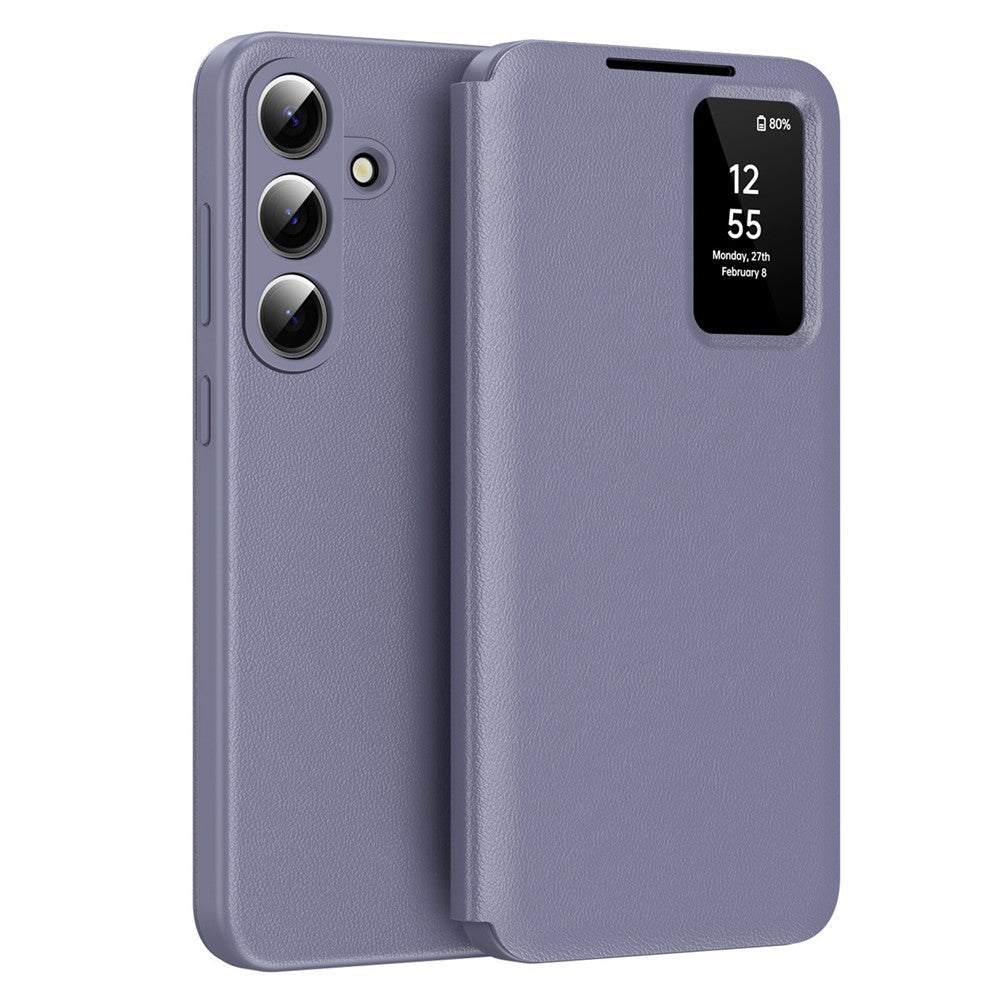 Techsuit Samsung Galaxy S26 - Θήκη Βιβλίο με Θέση για 1 Κάρτα - SmartView Series - Purple