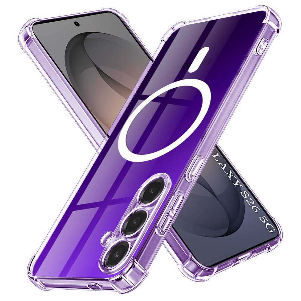 Techsuit Samsung Galaxy S26 - Θήκη Σιλικόνης με Ενισχυμένες Γωνίες και MagSafe - Shockproof Clear Silicone MagSafe - Clear