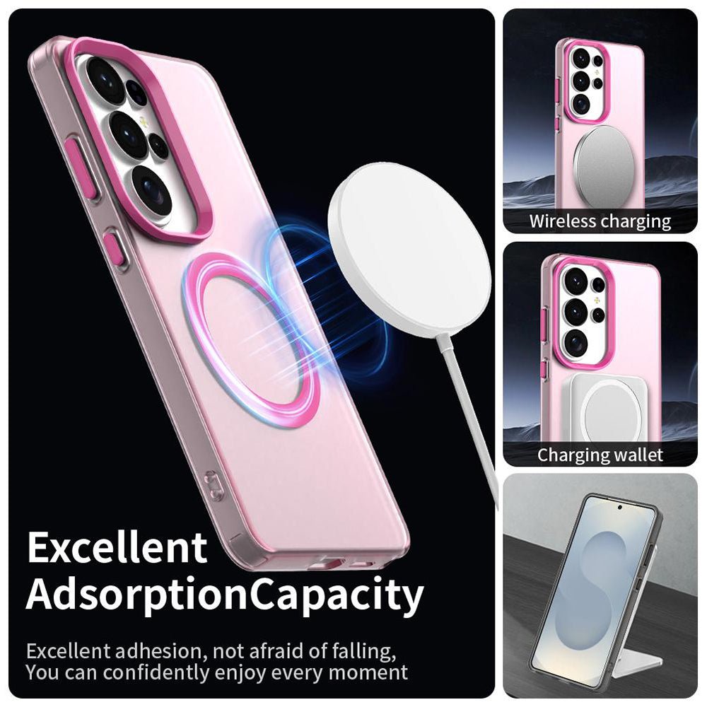Techsuit Samsung Galaxy S26 Ultra - Σκληρή Θήκη με Πλαίσιο Σιλικόνης και MagSafe - CandyCase MagSafe - Pink