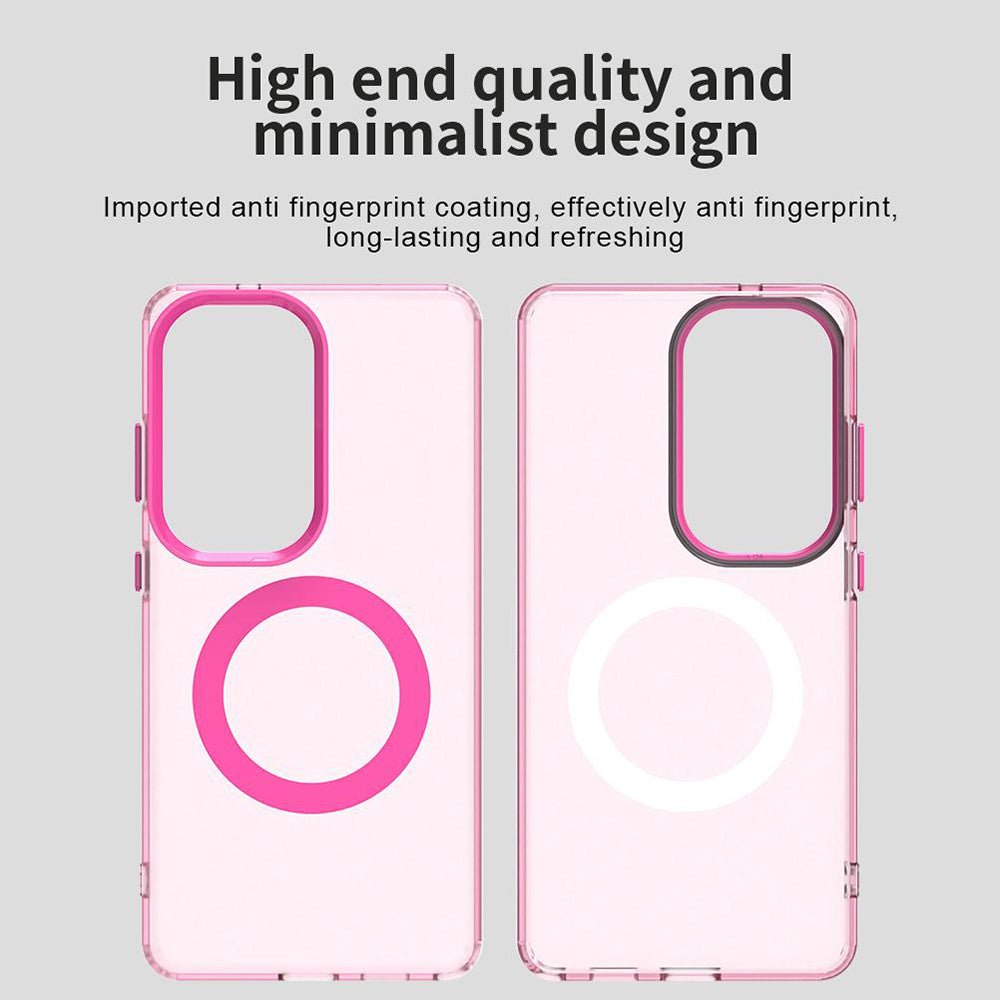 Techsuit Samsung Galaxy S26 Ultra - Σκληρή Θήκη με Πλαίσιο Σιλικόνης και MagSafe - CandyCase MagSafe - Pink